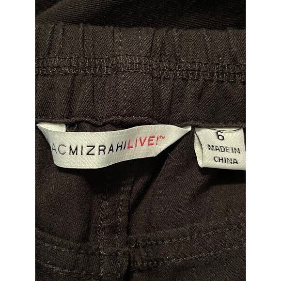 Isaac Mizrahi Live 24/7 Black Ankle Length Elastic Waist Pull on Pants Size 6 - Picture 3 of 8